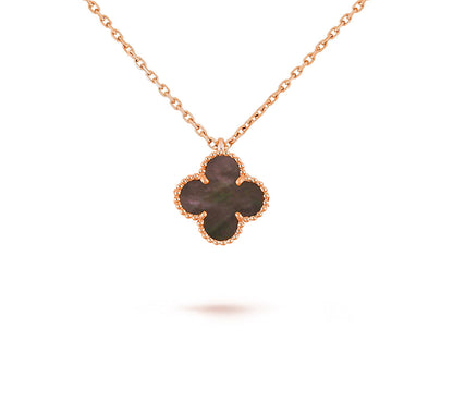 [Luna Brilliance]CLOVER MINI 9.5MM CARNELIANS NECKLACE COLLECTION