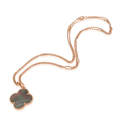 [Luna Brilliance]CLOVER 25MM GOLD DARK MOP BIG CLOVER NECKLACE