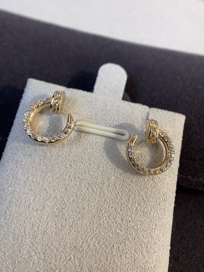 [Luna Brilliance]JUSTE EARRINGS GOLD DIAMONDS