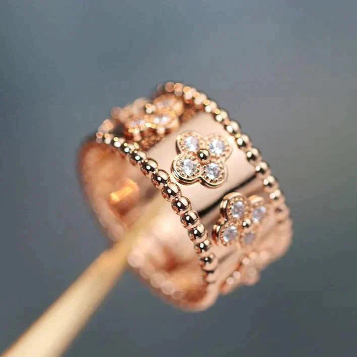 [Luna Brilliance]CLOVER KALEIDOSCOPE RING 10MM