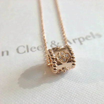 [Luna Brilliance]PERLEE PEDANT NECKLACE GOLD / ROSE GOLD