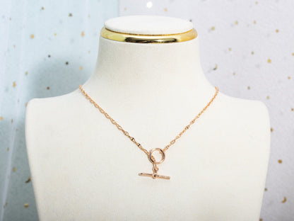 [Luna Brilliance]ECHAPPEE NECKLACE PINK GOLD