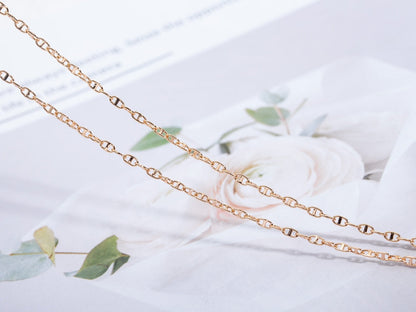 [Luna Brilliance]ECHAPPEE NECKLACE PINK GOLD