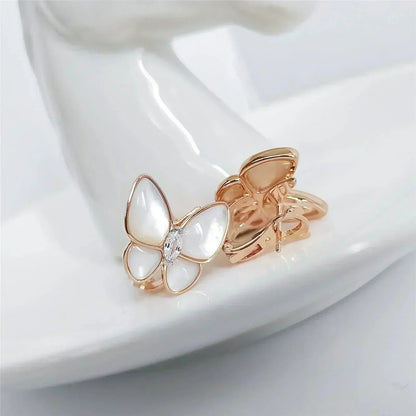 [Luna Brilliance]BUTTERFLY MOP DIAMOND EARRINGS