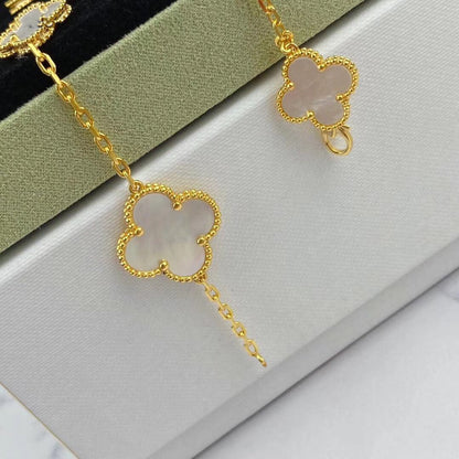 [Luna Brilliance]MAGIC CLOVER MOP GOLD BRACELET 5 MOTIFS