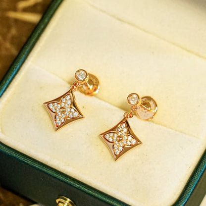 [Luna Brilliance]STAR DIAMONDS EARRINGS GOLD