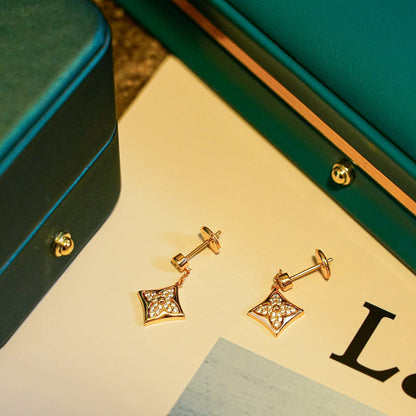 [Luna Brilliance]STAR DIAMONDS EARRINGS GOLD