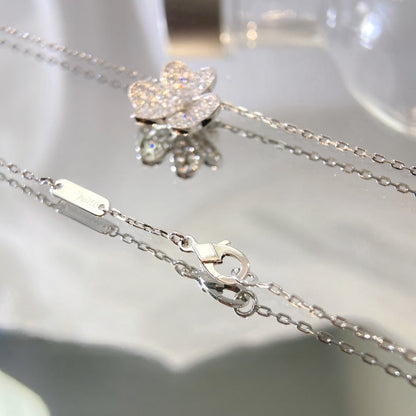 [Luna Brilliance]FLOWER DIAMOND NECKLACE