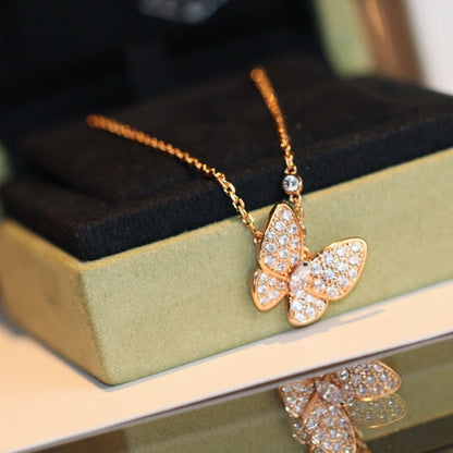 [Luna Brilliance]BUTTERFLY DIAMOND NECKLACE