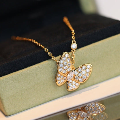 [Luna Brilliance]BUTTERFLY DIAMOND NECKLACE
