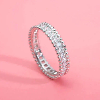 [Luna Brilliance]PERLEE DIAMOND SILVER RING
