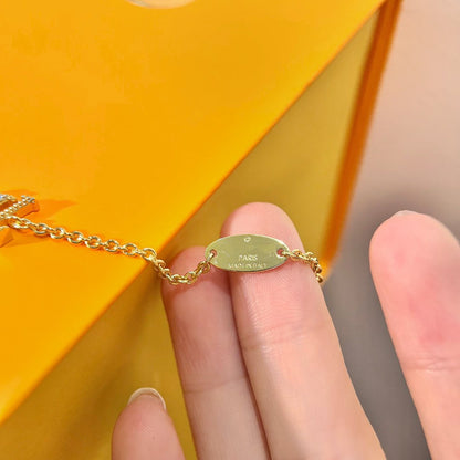 [Luna Brilliance]LOGO STAR MOTIF GOLD BRACELET
