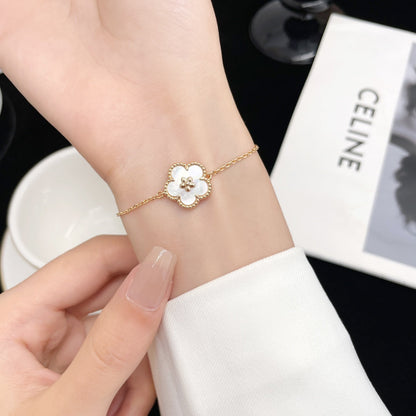 [Luna Brilliance]LUCKY SPRING ROSE GOLD MOP BRACELET