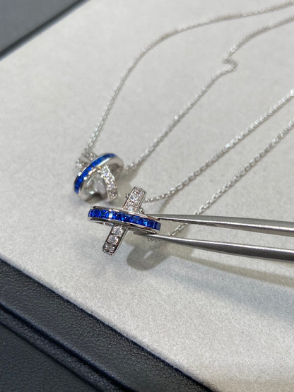 [Luna Brilliance]LIENS DIAMOND SILVER NECKLACE