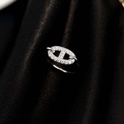 [Luna Brilliance]RONDE SMALL SILVER DIAMOND RING