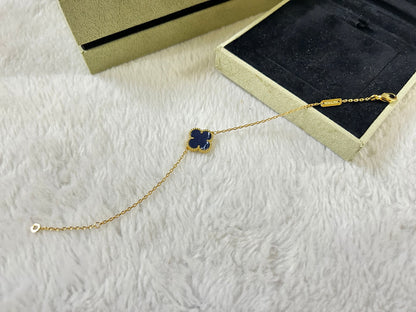 [Luna Brilliance]CLOVER 1 MOTIF PIETERSITE BRACELET