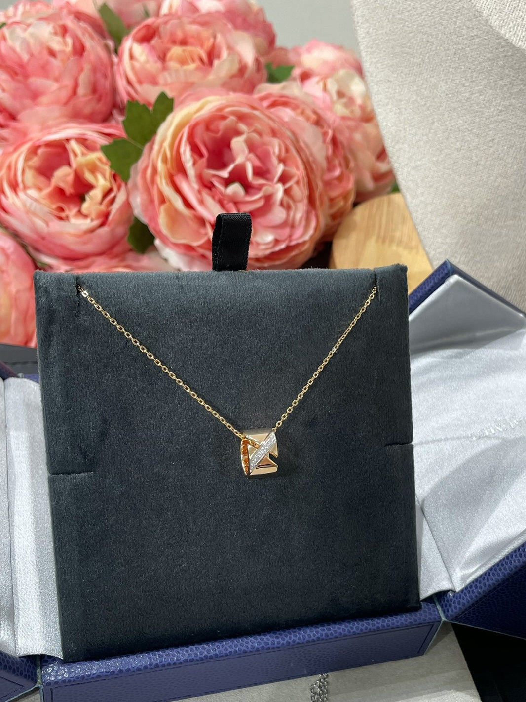 [Luna Brilliance]LIENS EVIDENCE DIAMOND NECKLACE