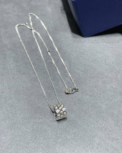 [Luna Brilliance]BEE LOVE DIAMOND PAVED 3 ROW NECKLACE