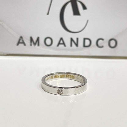 [Luna Brilliance]LOVE RING 4MM 1 DIAMOND