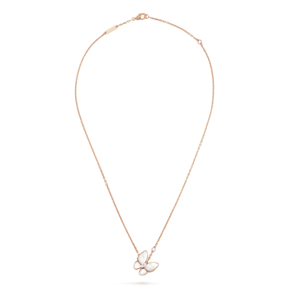 [Luna Brilliance]BUTTERFLY MOP DIAMOND NECKLACE