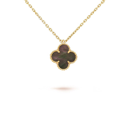 [Luna Brilliance]CLOVER MINI 9.5MM CARNELIANS NECKLACE COLLECTION