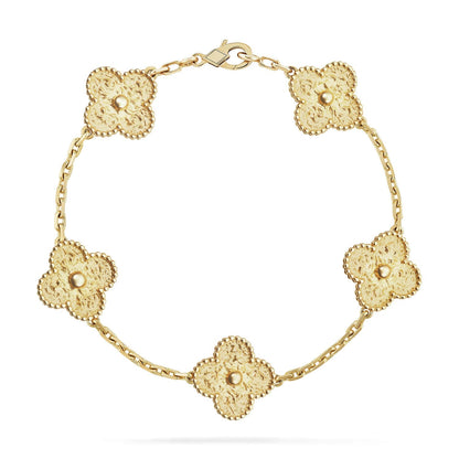 [Luna Brilliance]THICK GOLD-PLATED CUSTOM SIZE EDITION GOLD BRACELET COLLECTION,5 MOTIFS