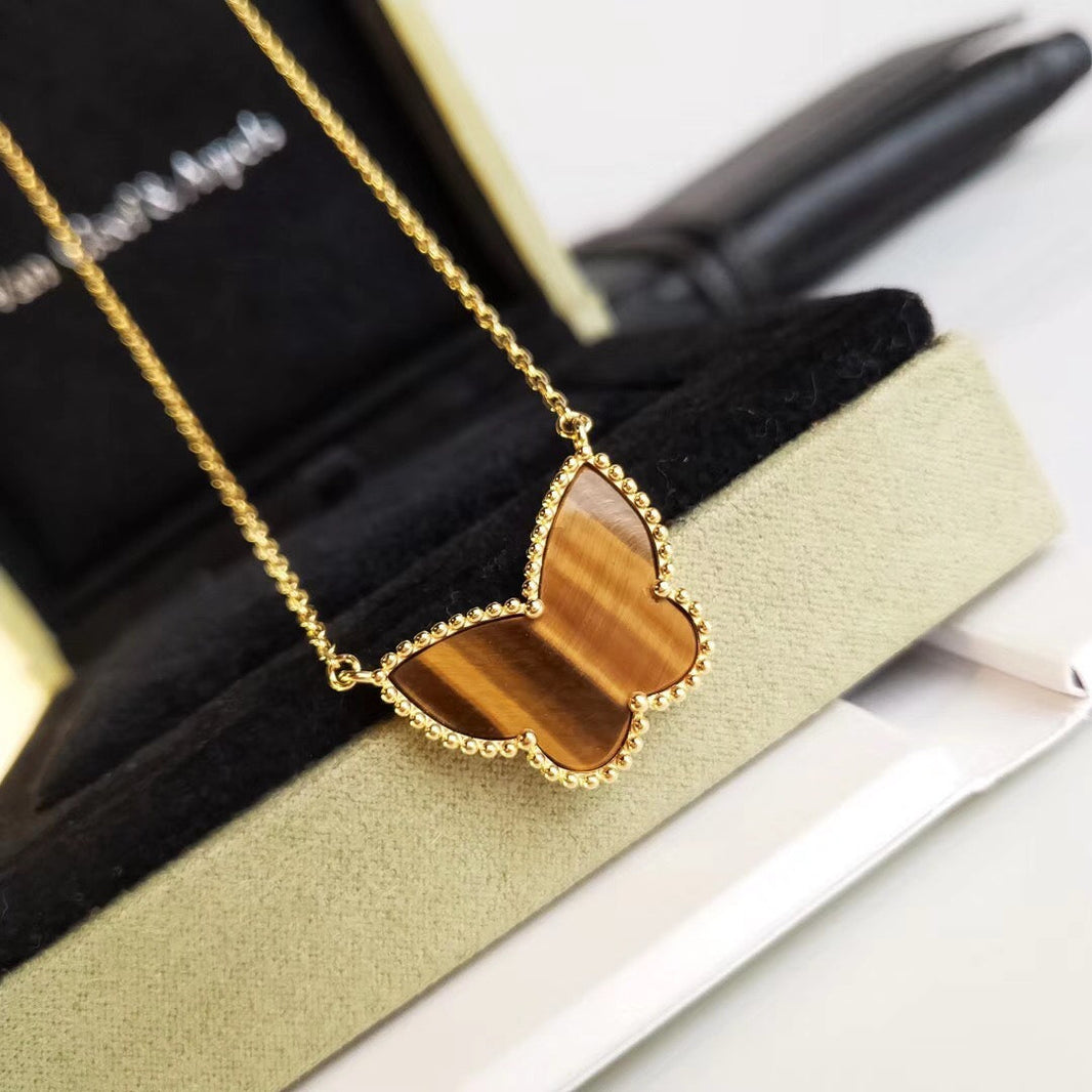 [Luna Brilliance] TIGER__ EYE BUTTERFLY NECKLACE