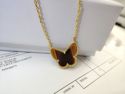 [Luna Brilliance] TIGER__ EYE BUTTERFLY NECKLACE