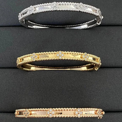 [Luna Brilliance]CLOVER BRACELET 4MM DIAMONDS