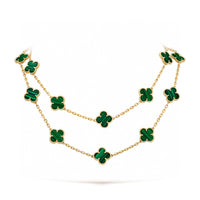 [Luna Brilliance]CLOVER 20 MOTIFS MALACHITE GOLD