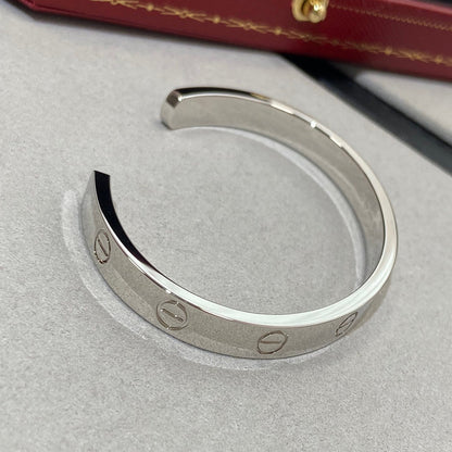 [Luna Brilliance]LOVE BRACELET 6.1MM 1 DIAMOND OPEN CUFF
