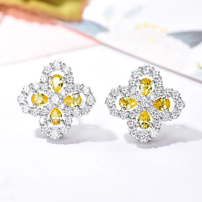 [Luna Brilliance]LOOP EARRINGS FULL MOTIF DIAMOND 16MM