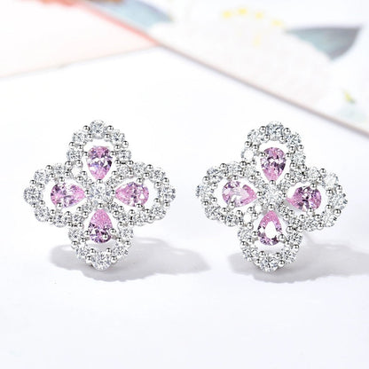 [Luna Brilliance]LOOP EARRINGS FULL MOTIF DIAMOND 16MM