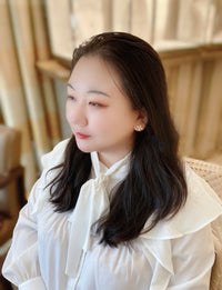 [Luna Brilliance]STAR BLOSSOM STUD EARRINGS PINK GOLD DIAMONDS