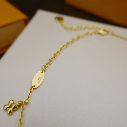 [Luna Brilliance]BLOOMING SUPPLE NECKLACE BRASS