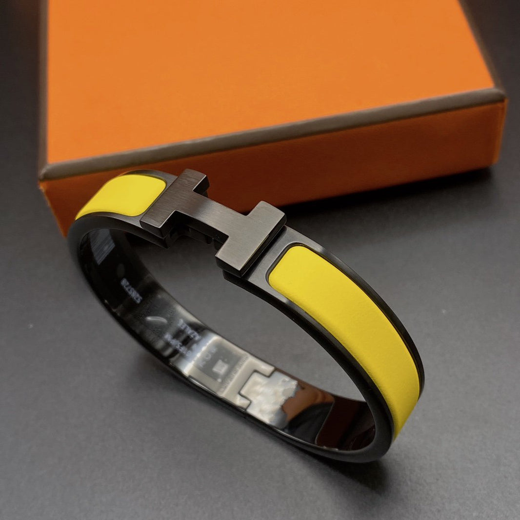[Luna Brilliance]CLIC HM SO BLACK YELLOW BRACELET