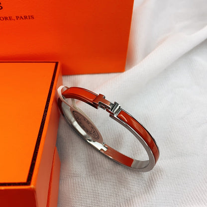 [Luna Brilliance]CLASSIC HM CLIC RED 8MM ENAMEL BRACELET