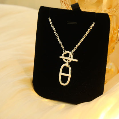 [Luna Brilliance]HM CHAINE D'ANCRE PENDANT NECKLACE STERLING SILVER