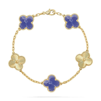 [Luna Brilliance]CLOVER LASER GOLD BRACELET COLLECTION,5 MOTIFS