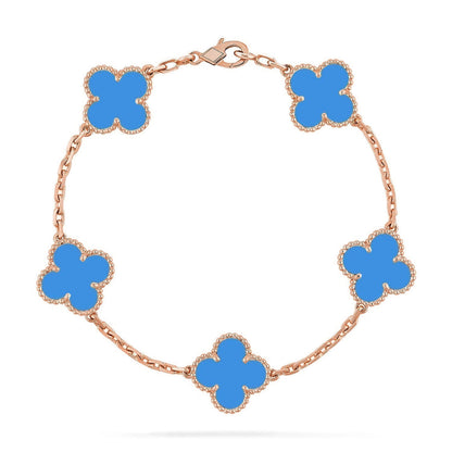 [Luna Brilliance]CLOVER ROSE GOLD BRACELET COLLECTION,5 MOTIFS