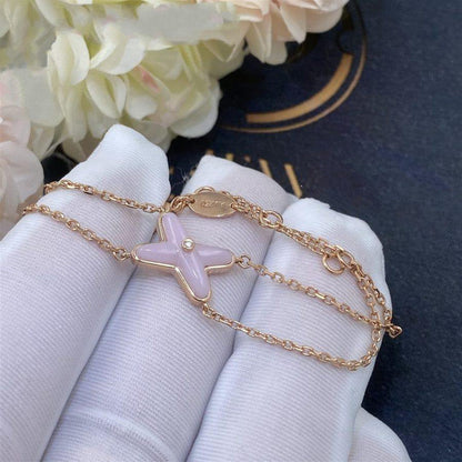 [Luna Brilliance]JEUX BRACELET PINK MOP PINK GOLD 1 DIAMOND