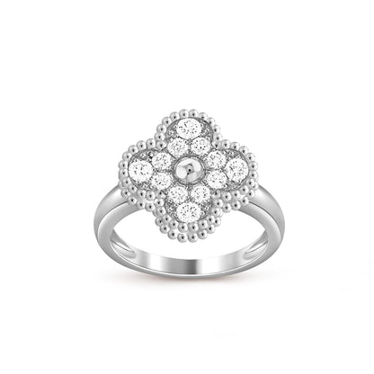 [Luna Brilliance]CLOVER SILVER RING COLLECTION