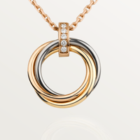 [Luna Brilliance]TRINITY NECKLACE GOLD  DIAMONDS