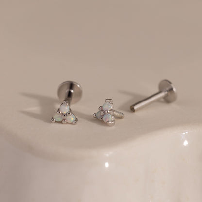 Opal Cluster Flatback Studs