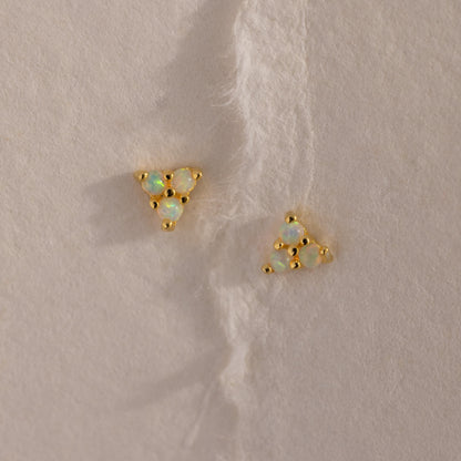 Opal Cluster Flatback Studs