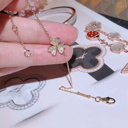 [Luna Brilliance]FRIVOLE GOLD FLOWER DIAMOND BRACELET