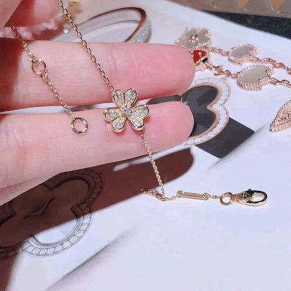 [Luna Brilliance]FRIVOLE GOLD FLOWER DIAMOND BRACELET