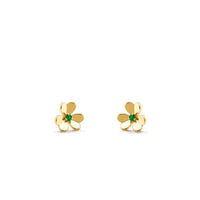 [Luna Brilliance]FRIVOLE  FLOWER MALACHITE EARRINGS