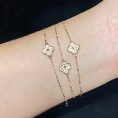 [Luna Brilliance]CLOVER SINGLE FLOWER BRACELET